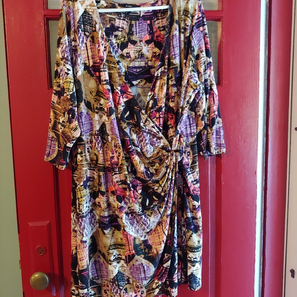 X-Two stretchy print wrap 3x